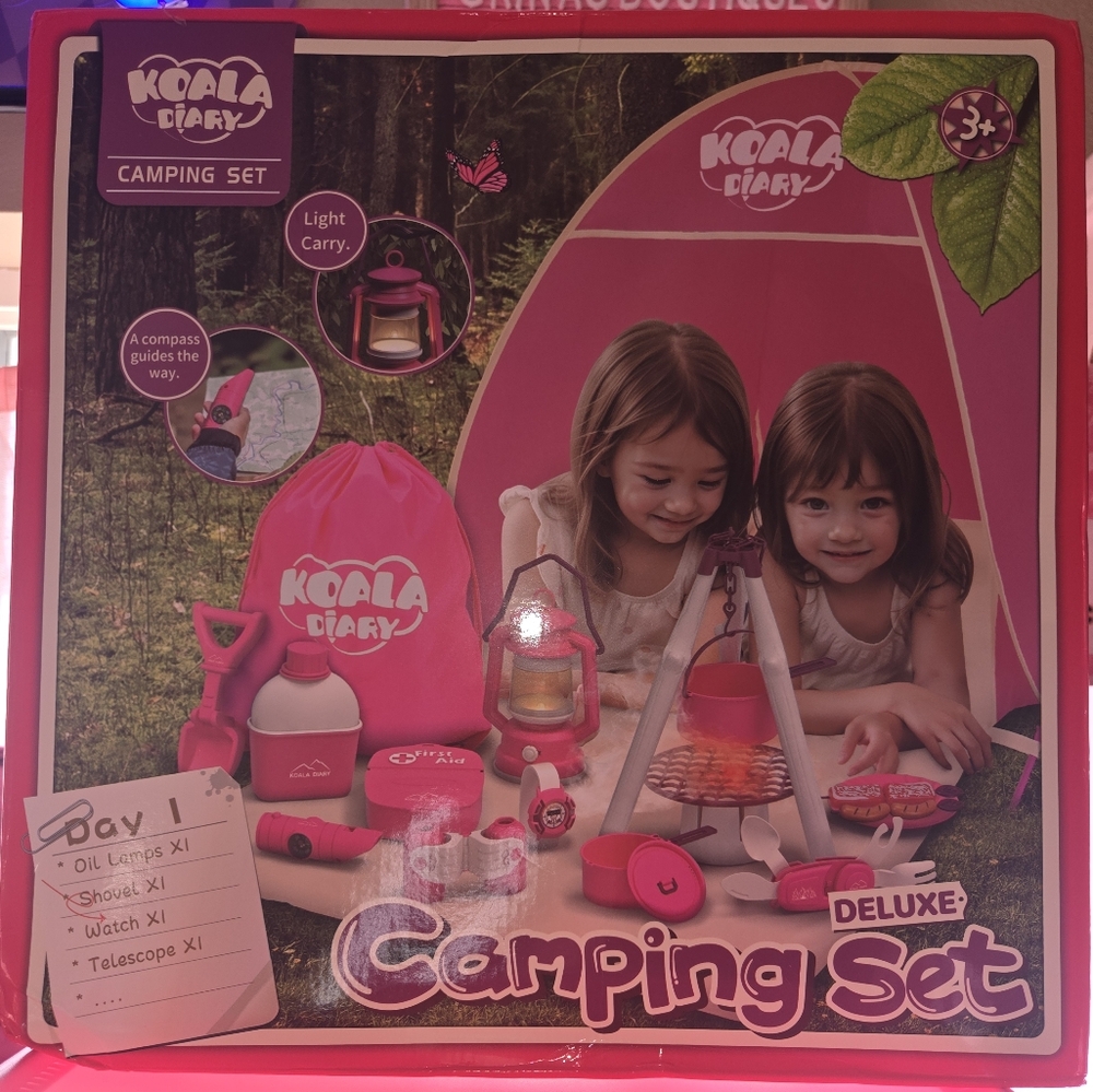 Deluxe Camping Set - Pink